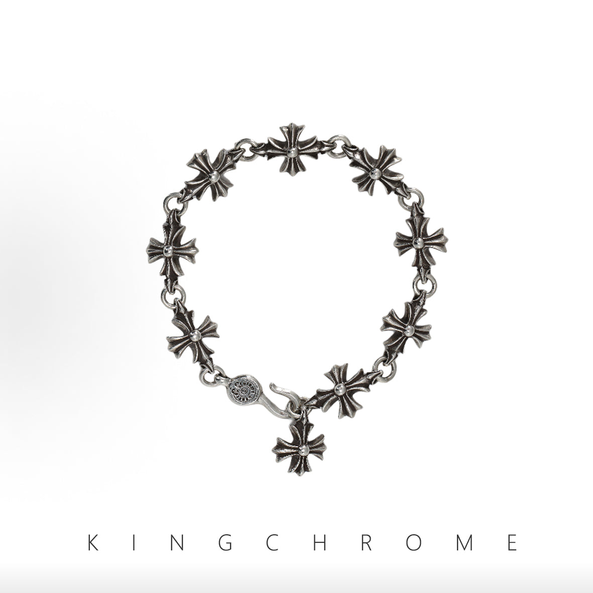 Cross flower bracelet