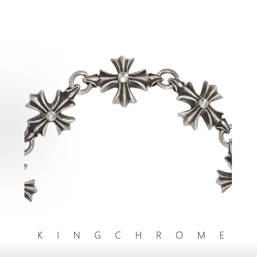 Cross flower bracelet