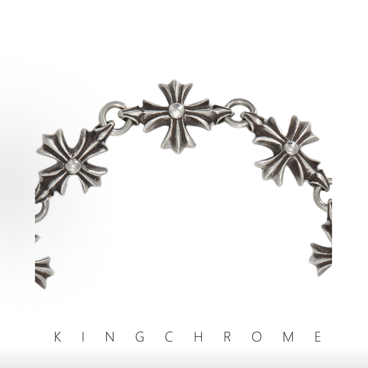 Cross flower bracelet