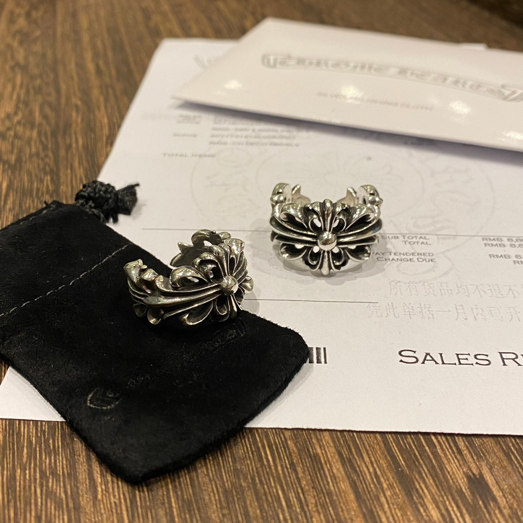 Open Iris Flower Ring