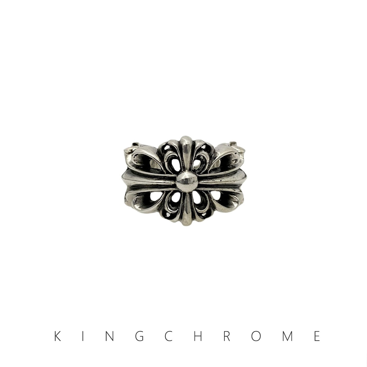 Open Iris Flower Ring