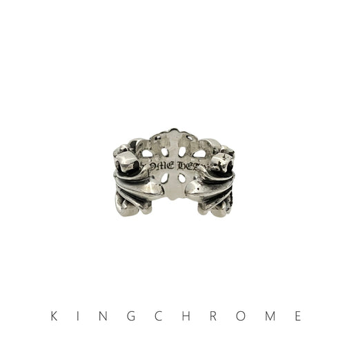 Open Iris Flower Ring