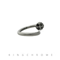 Convex nail ring