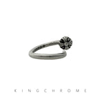 Convex nail ring