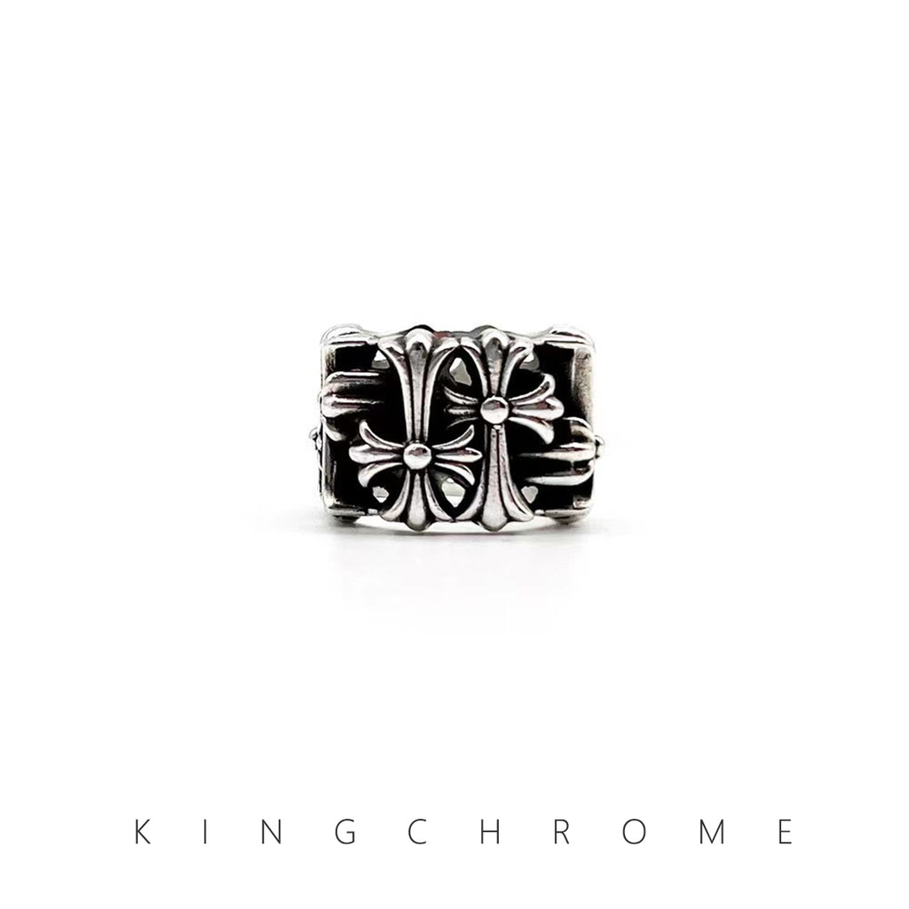 Square Tombstone Cross Ring