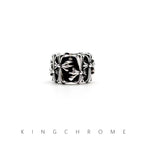 Square Tombstone Cross Ring