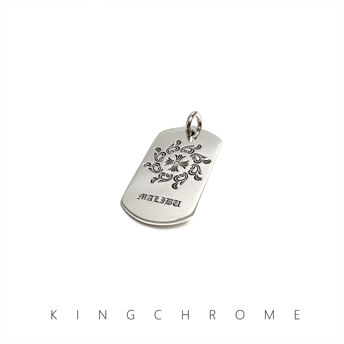 Vintage Sunflower Military Pendant