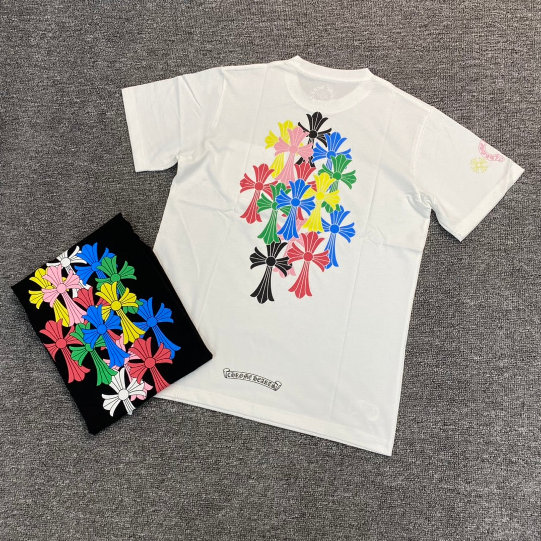 Colorful Cross Short-Sleeve Shirt