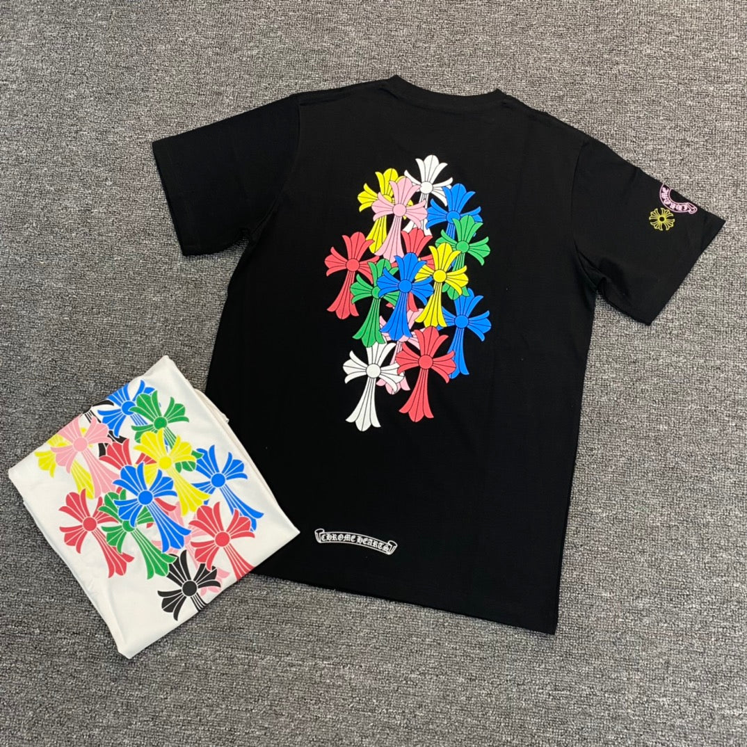 Colorful Cross Short-Sleeve Shirt