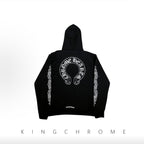 Geometric Print Hooded Sweatshirt