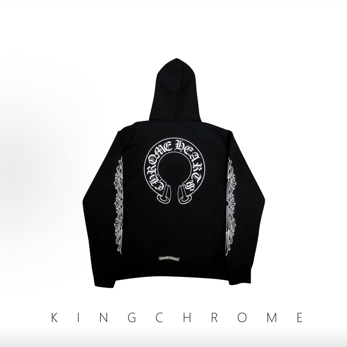 Geometric Print Hooded Sweatshirt