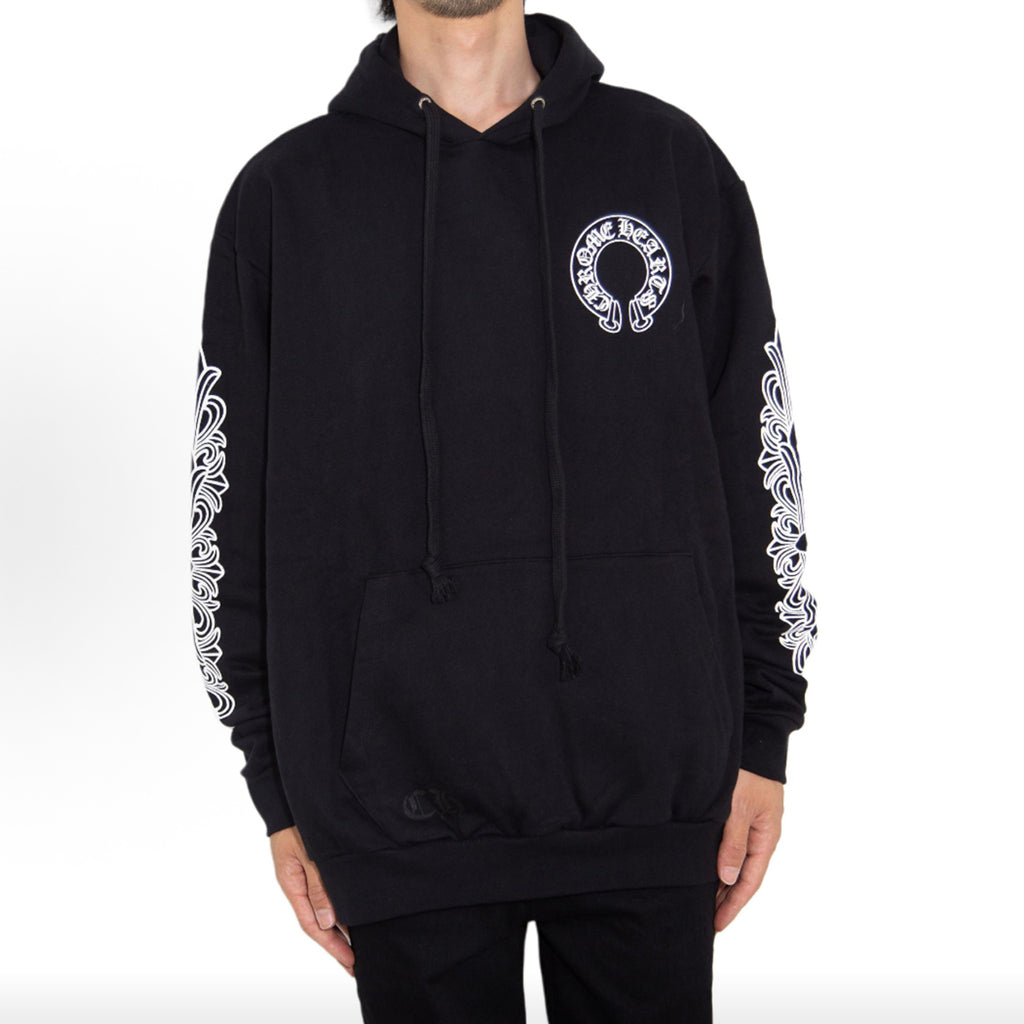 Geometric Print Hooded Sweatshirt