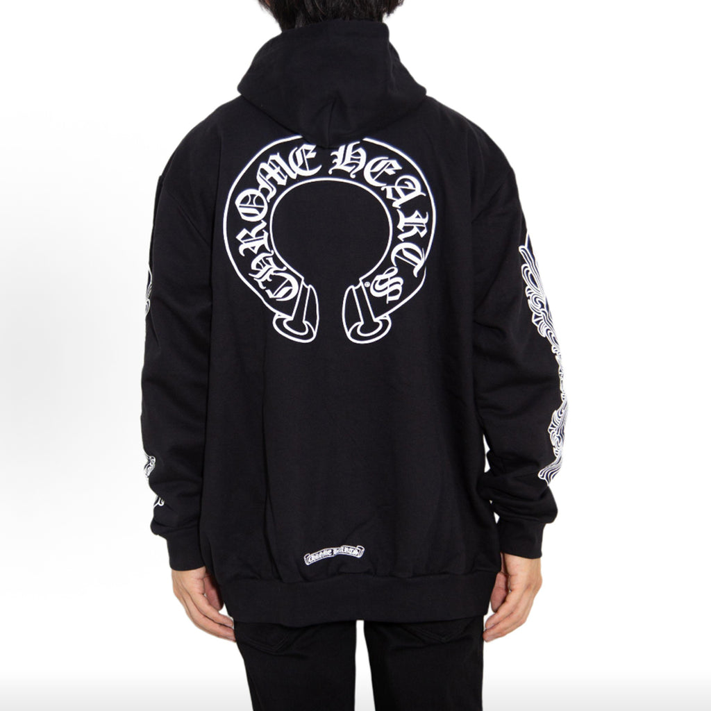 Geometric Print Hooded Sweatshirt