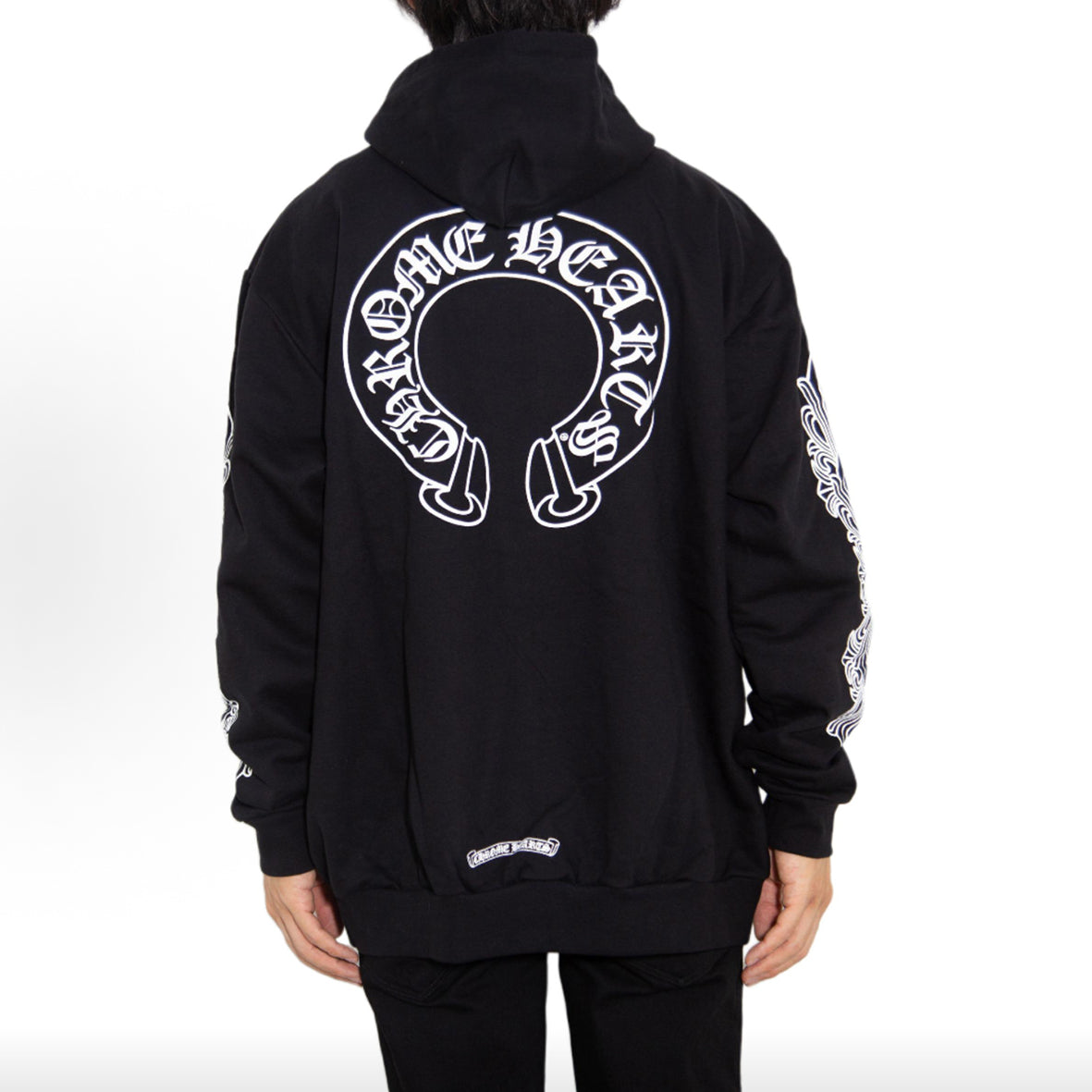 Geometric Print Hooded Sweatshirt