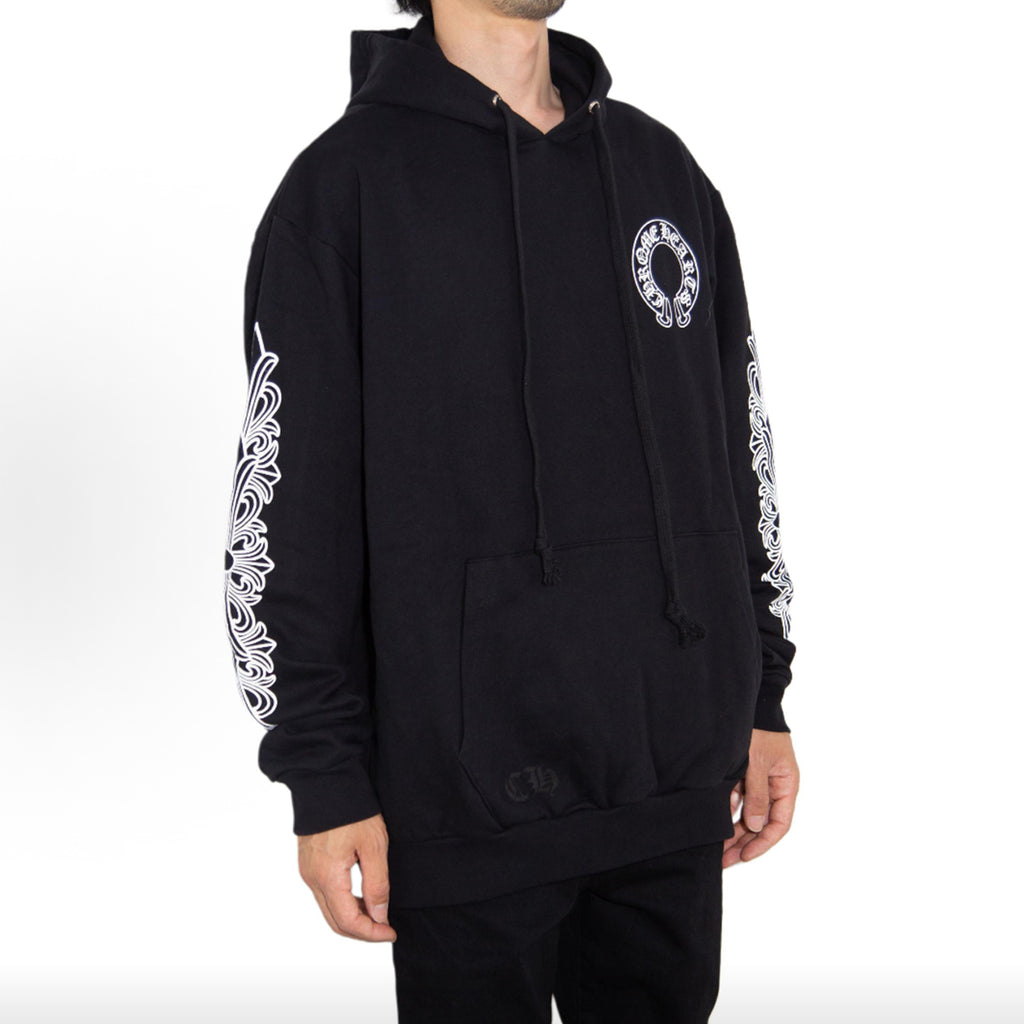 Geometric Print Hooded Sweatshirt