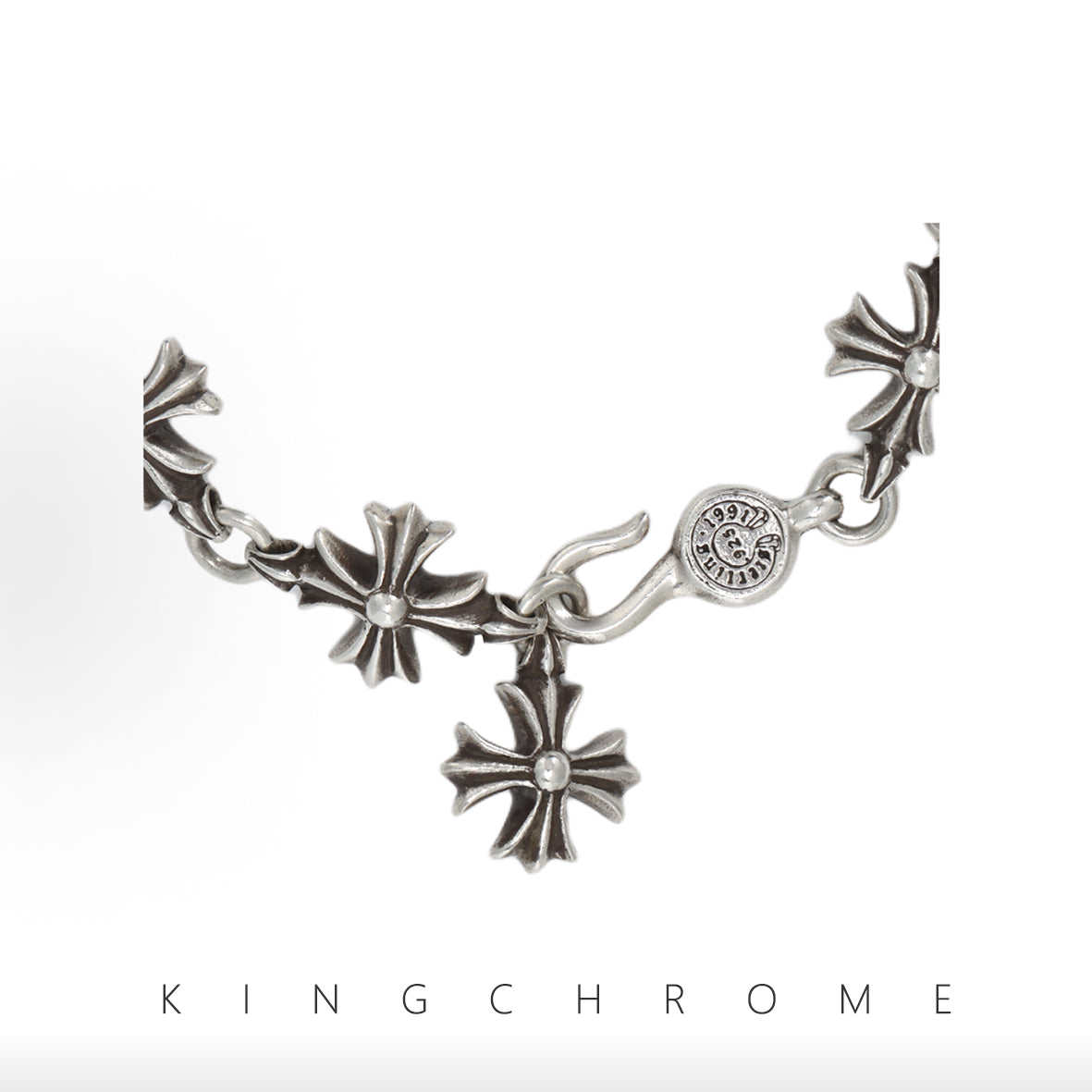 Cross flower bracelet