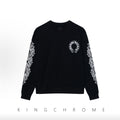 Casual Sweatshirt with Cross Print