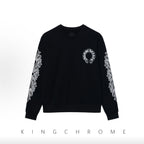 Casual Sweatshirt with Cross Print