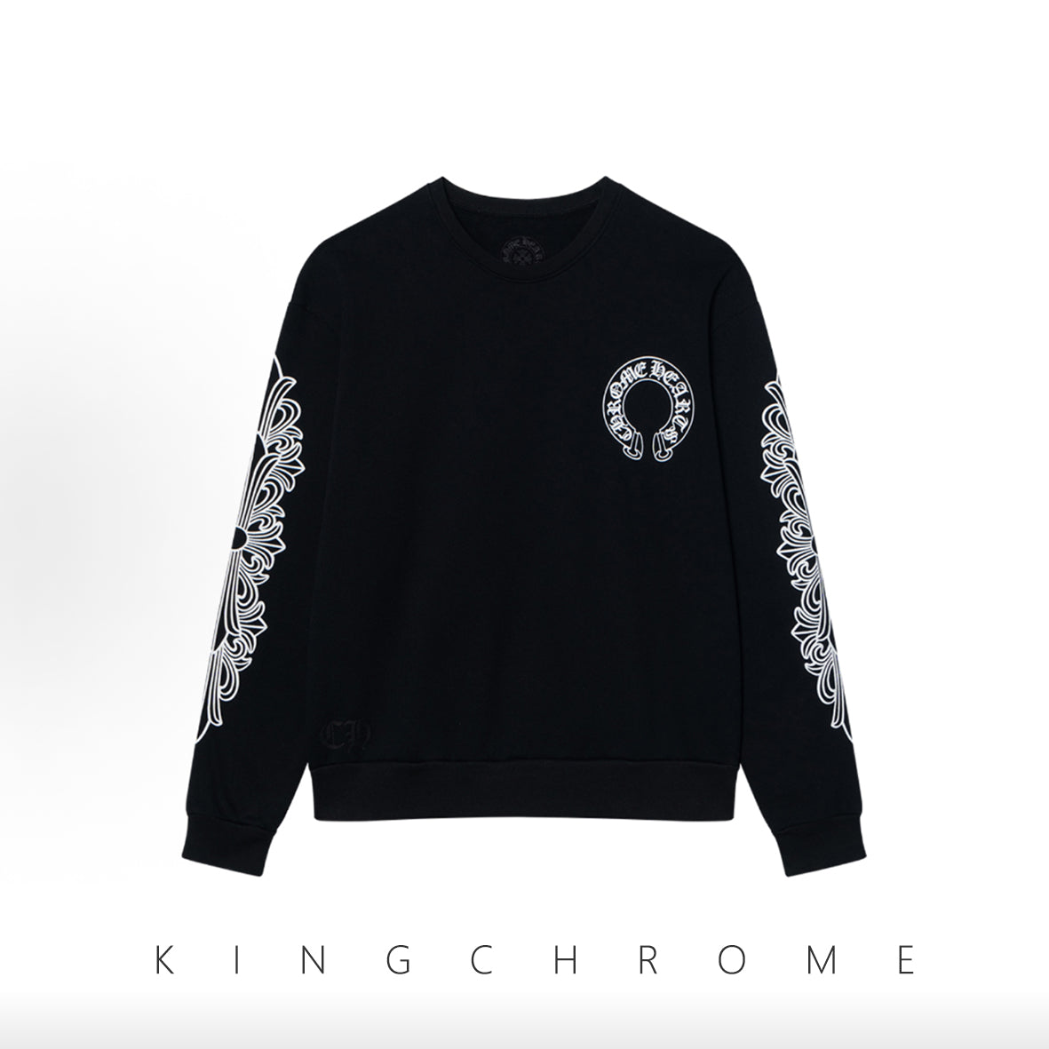 Casual Sweatshirt with Cross Print