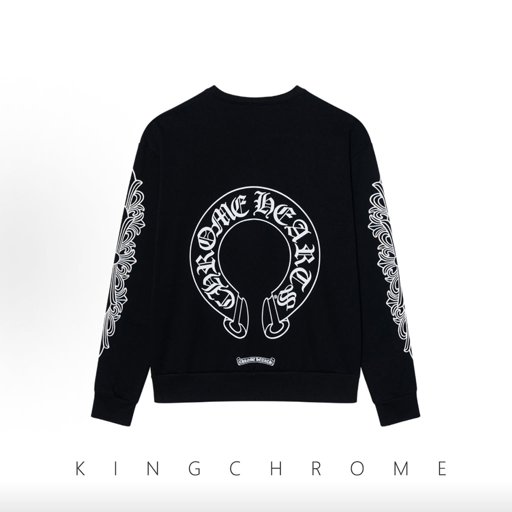 Casual Sweatshirt with Cross Print