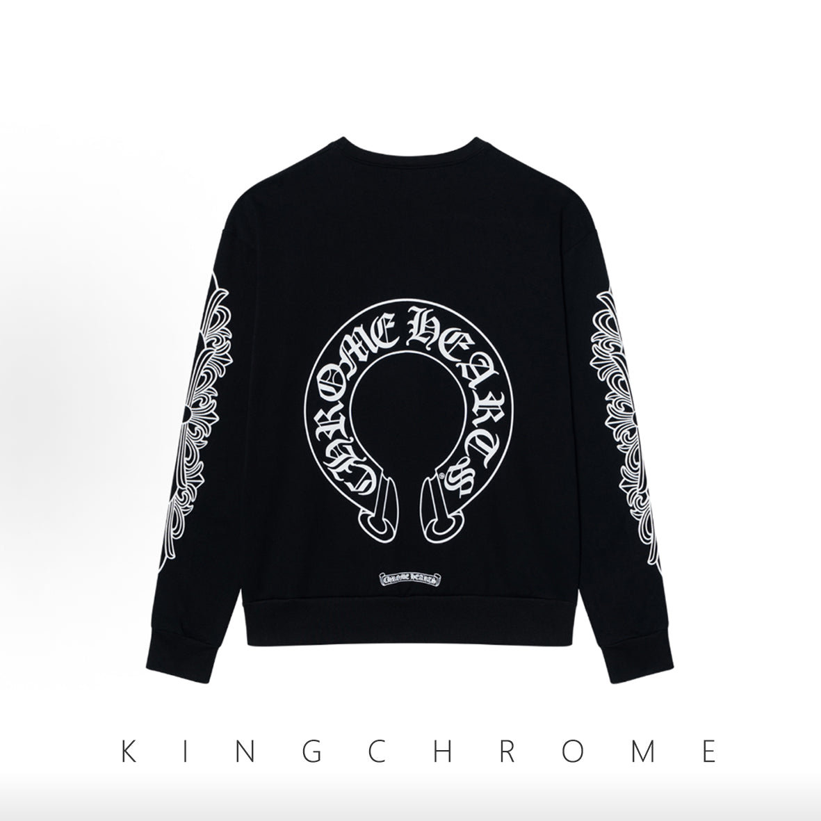 Casual Sweatshirt with Cross Print