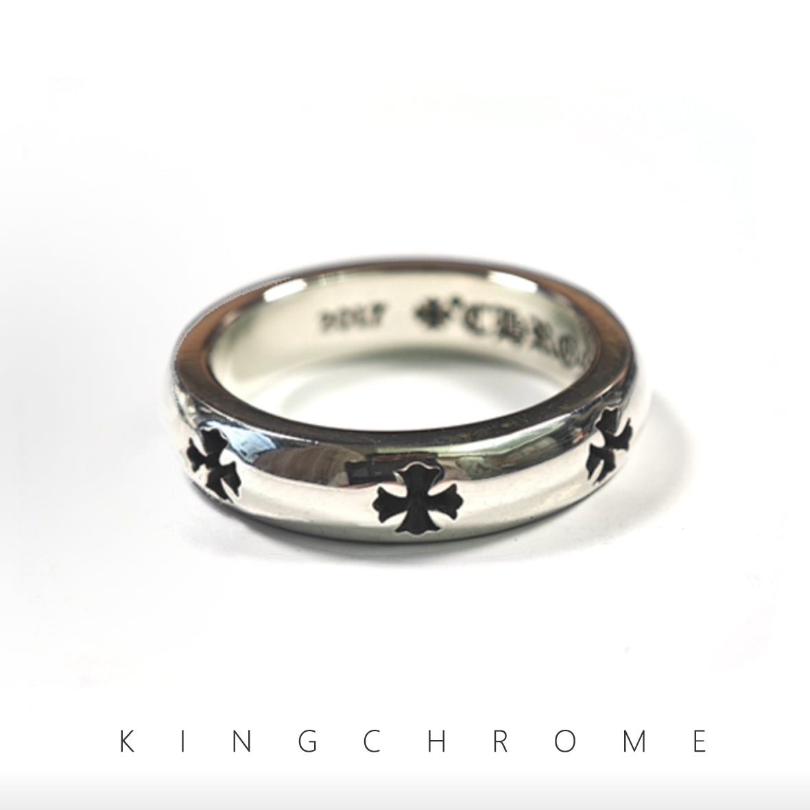 Aperture Concave Cross-Flower Ring