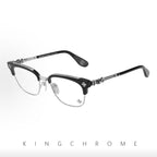 KingChrome Half-rimmed cross-shaped glasses