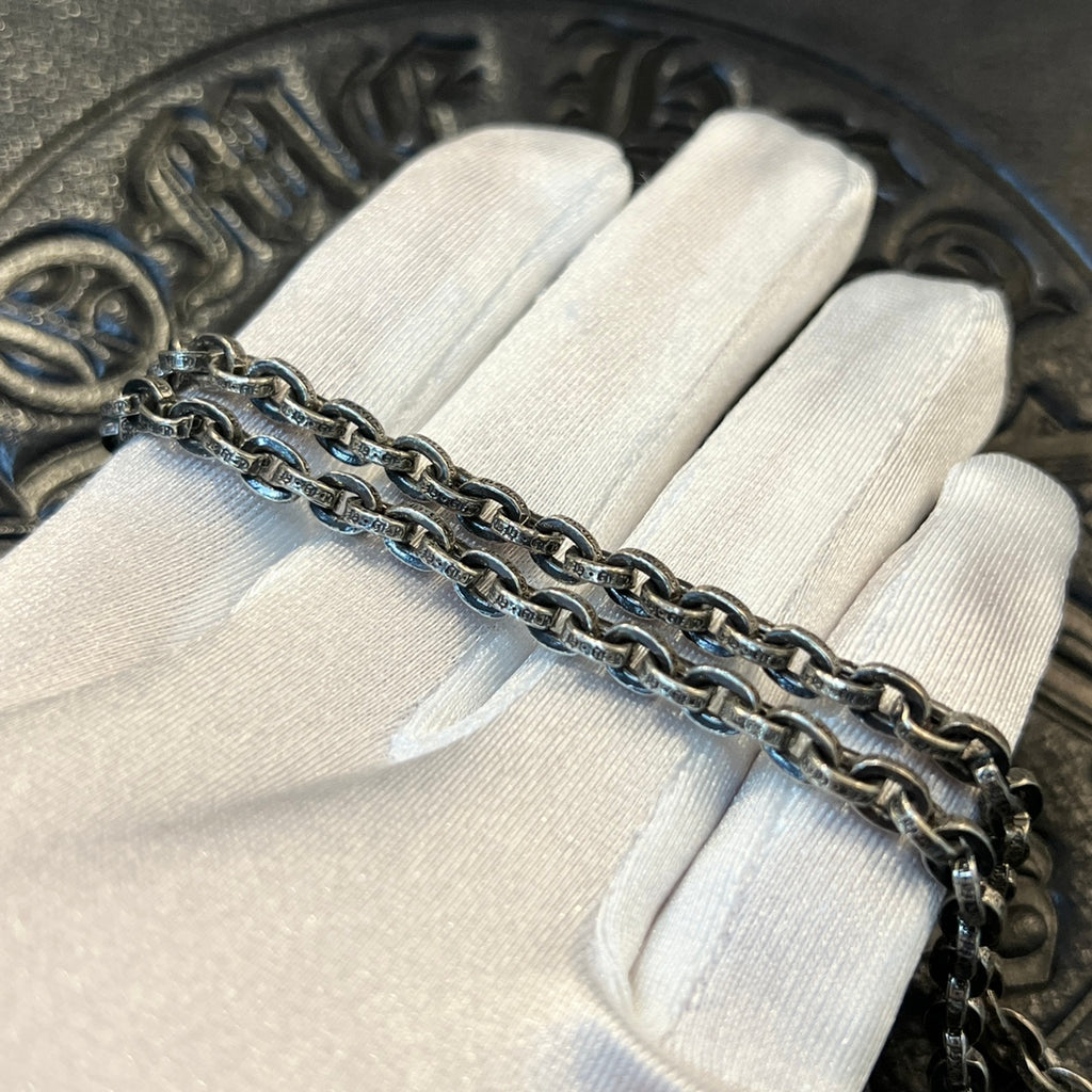 Vintage Silver Letter Necklace