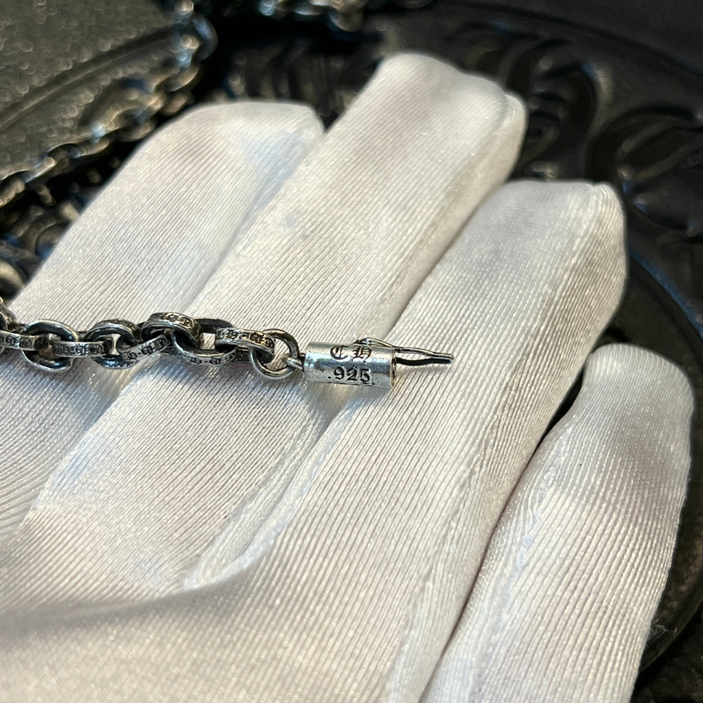 Vintage Silver Letter Necklace
