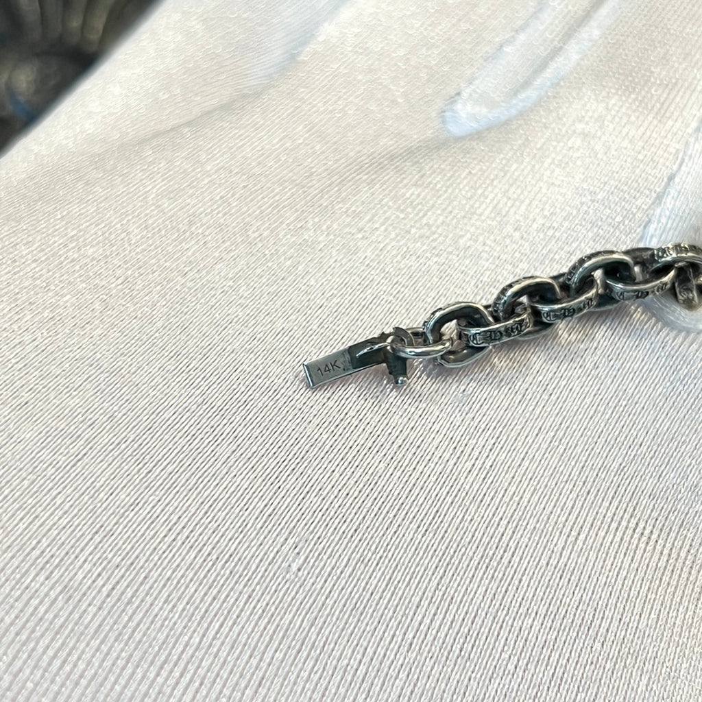 Vintage Silver Letter Necklace