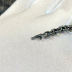Vintage Silver Letter Necklace