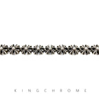 Cross-shaped flower insert bracelet