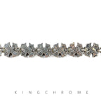 Cross-shaped flower insert bracelet