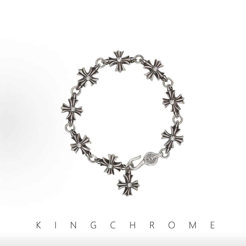 Cross flower bracelet
