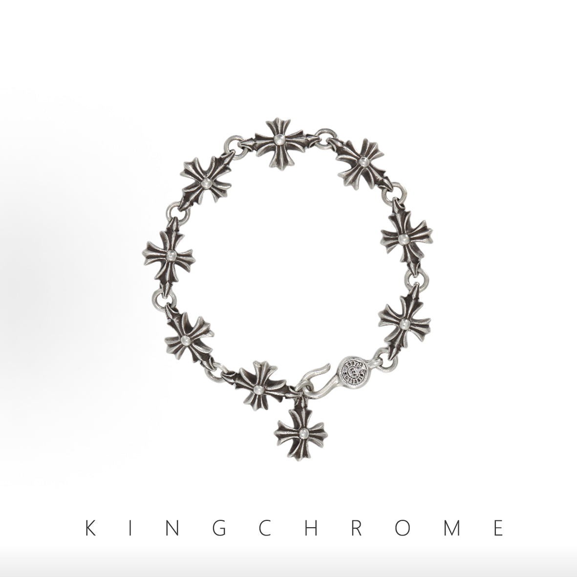 Cross flower bracelet