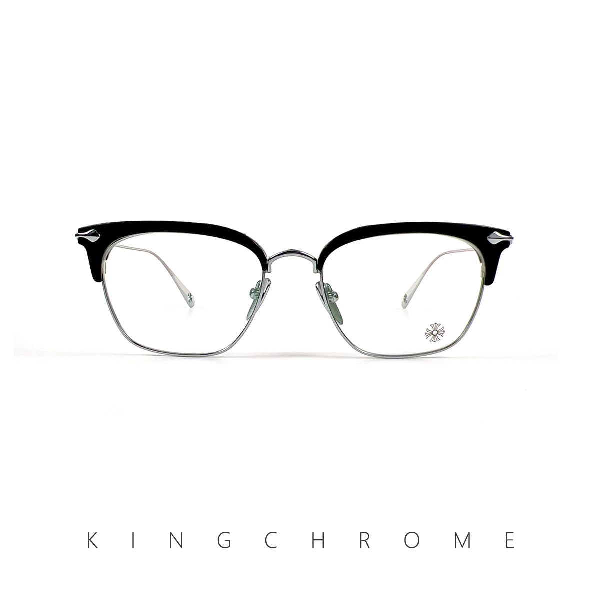 Cross and Floral Square Glasses