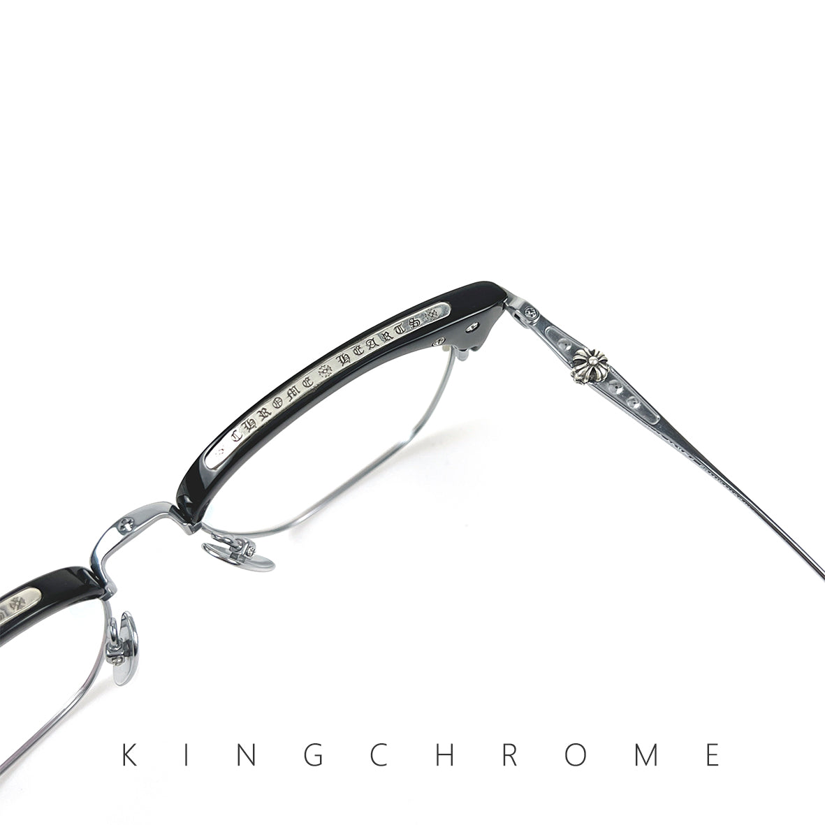 Cross and Floral Square Glasses
