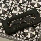 Cross and Floral Square Glasses