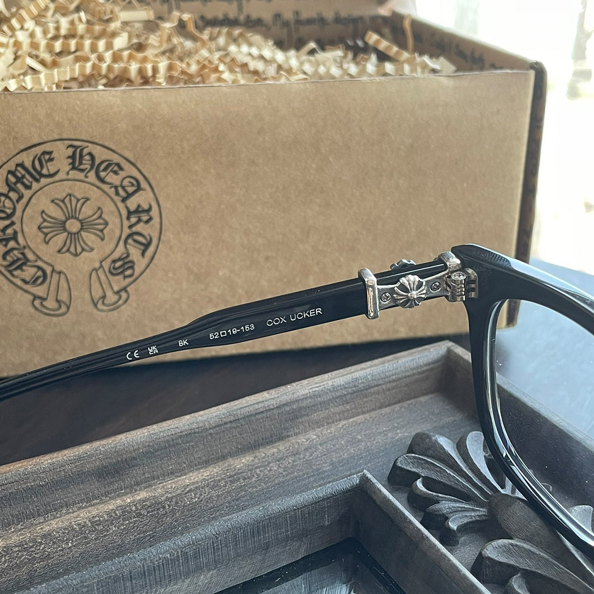 Cox black glasses